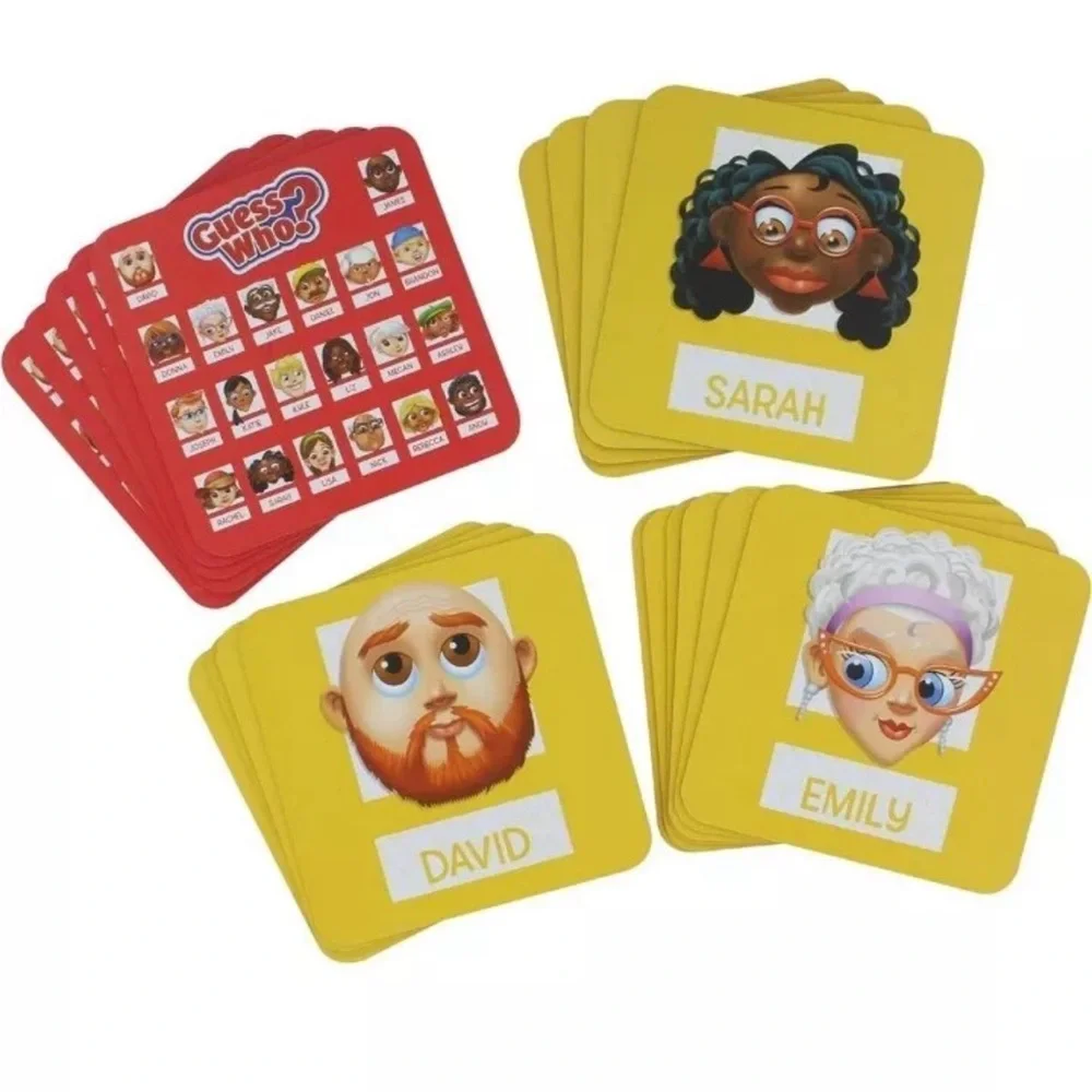 Classic Guess Who 20 face character coasters with gameplay